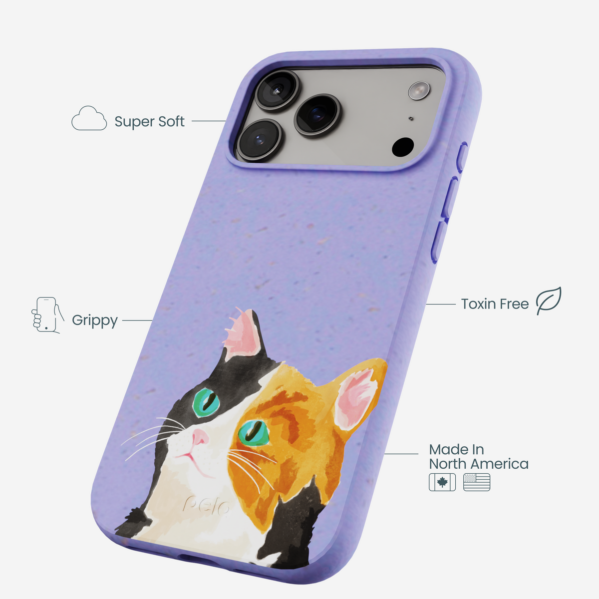 Lavender Calico iPhone 17 Pro Max Case