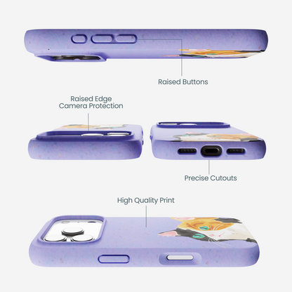Lavender Calico iPhone 17 Pro Case