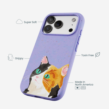 Lavender Calico iPhone 17 Pro Case