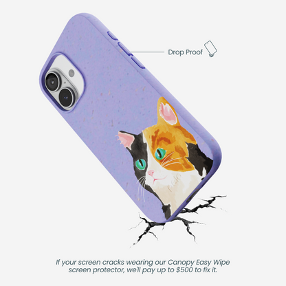 Lavender Calico iPhone 17 Case