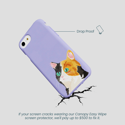Lavender Calico iPhone 6/6s/7/8/SE Case