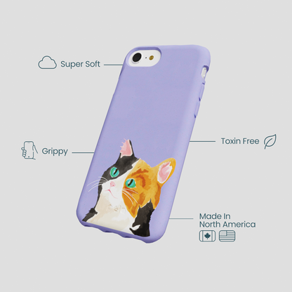 Lavender Calico iPhone 6/6s/7/8/SE Case