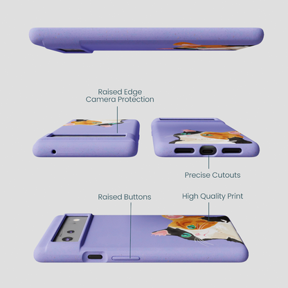 Lavender Calico Google Pixel 6 Case