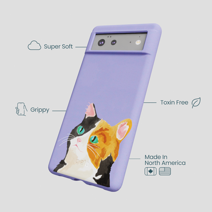 Lavender Calico Google Pixel 6 Case