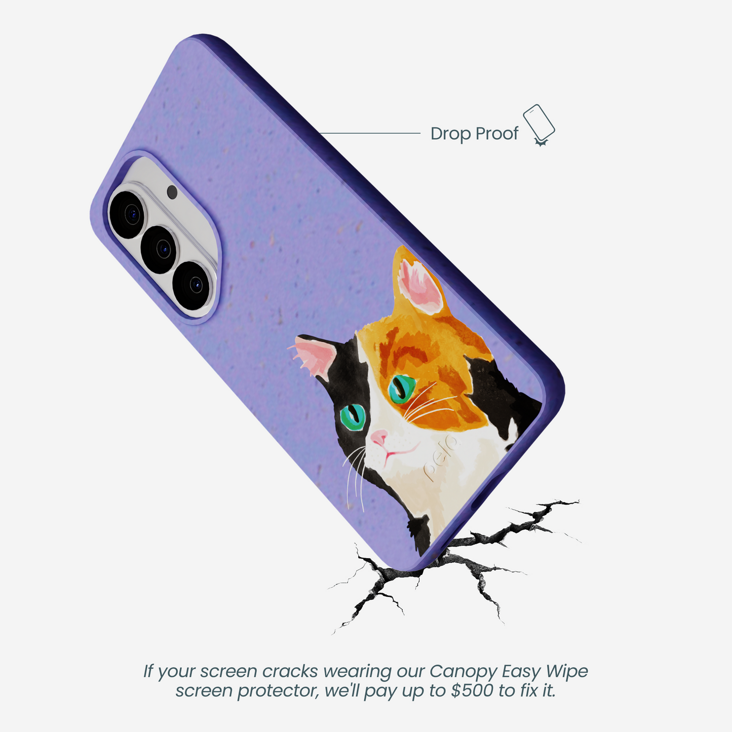 Lavender Calico Samsung Galaxy S26 Case