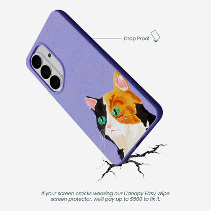 Lavender Calico Samsung Galaxy S26 Case