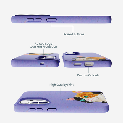 Lavender Calico Samsung Galaxy S26 Case