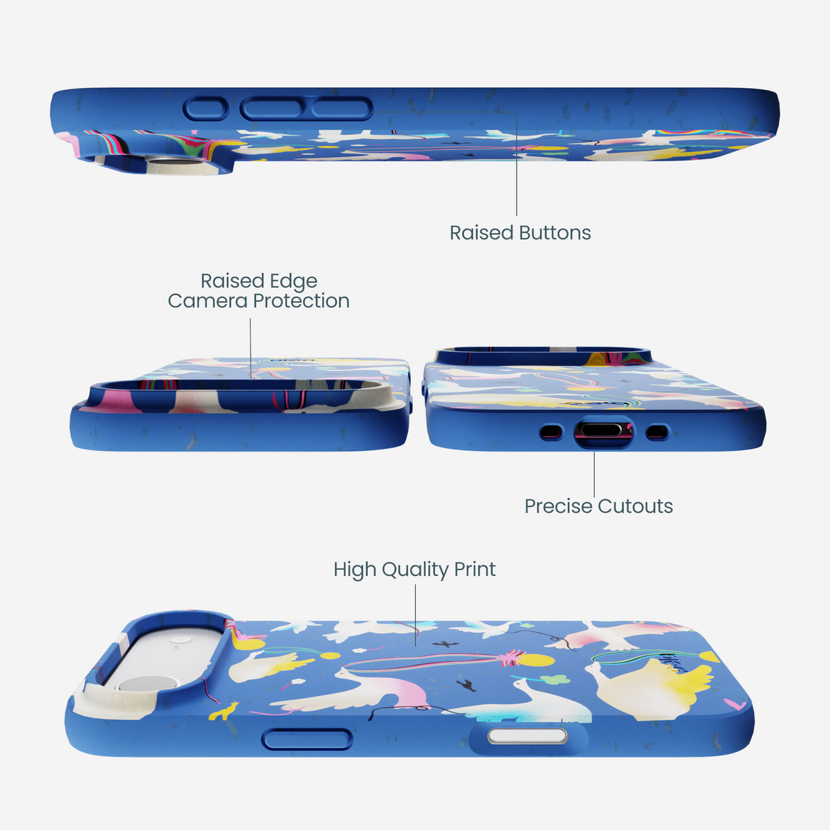 Electric Blue Calm Ascent iPhone Air Case