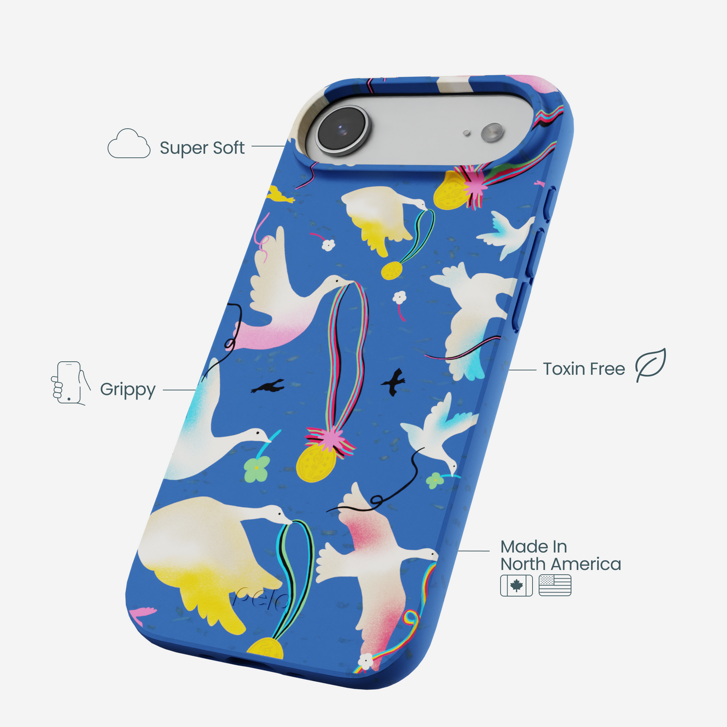 Electric Blue Calm Ascent iPhone Air Case