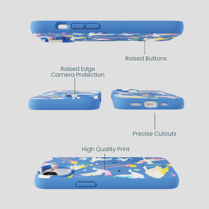 Electric Blue Calm Ascent iPhone 16e/17e Case