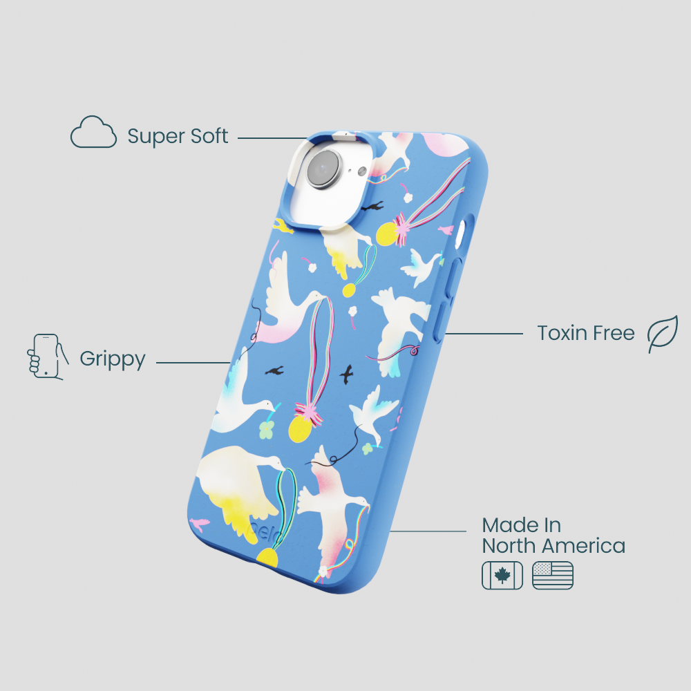 Electric Blue Calm Ascent iPhone 16e/17e Case