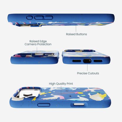 Electric Blue Calm Ascent iPhone 17 Pro Max Case