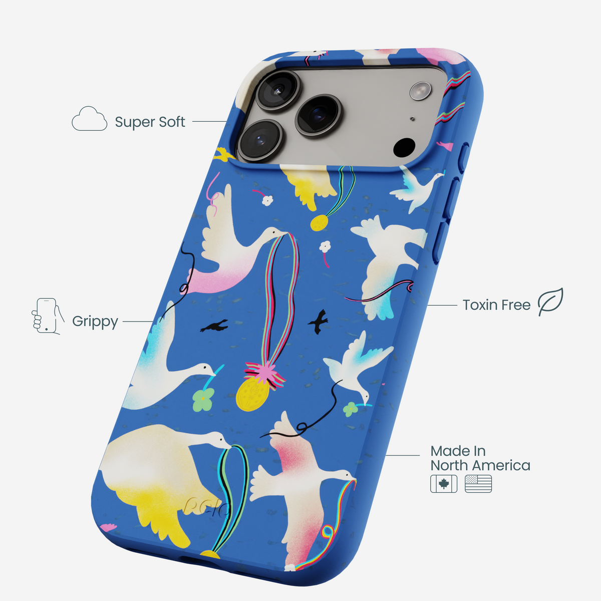 Electric Blue Calm Ascent iPhone 17 Pro Max Case