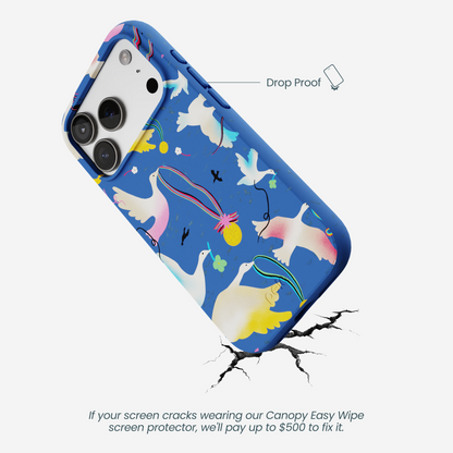 Electric Blue Calm Ascent iPhone 17 Pro Case