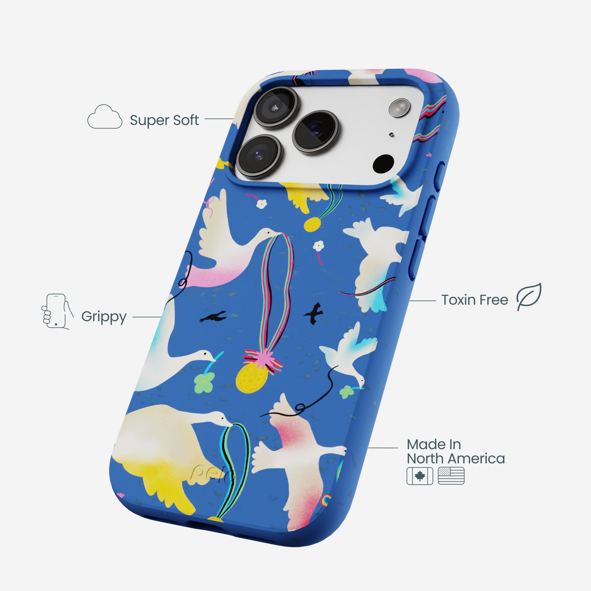 Electric Blue Calm Ascent iPhone 17 Pro Case