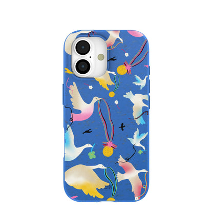Electric Blue Calm Ascent iPhone 17 Case