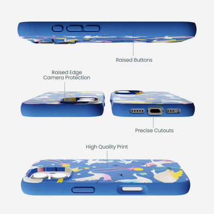 Electric Blue Calm Ascent iPhone 17 Case