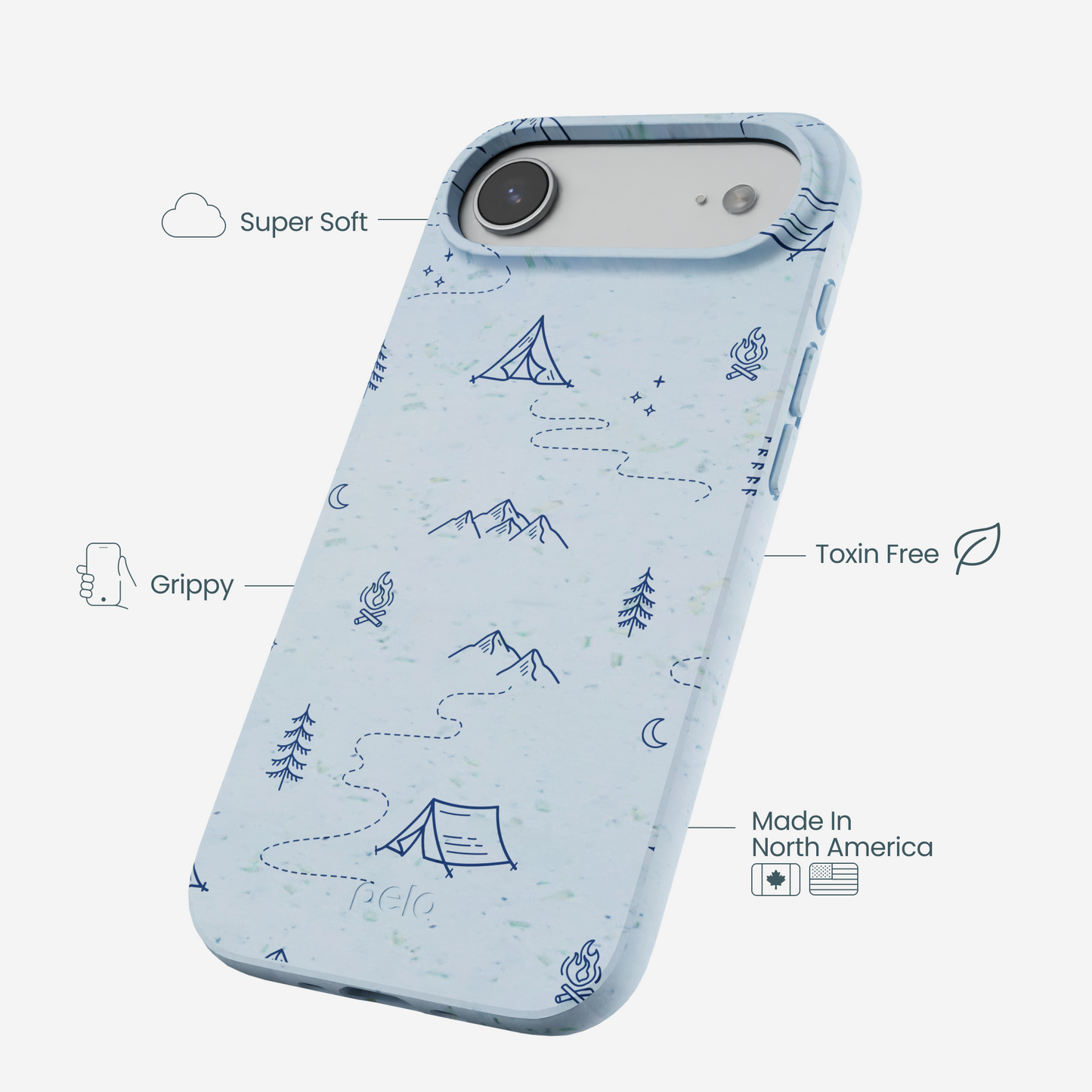 Powder Blue Camp Nights iPhone Air Case