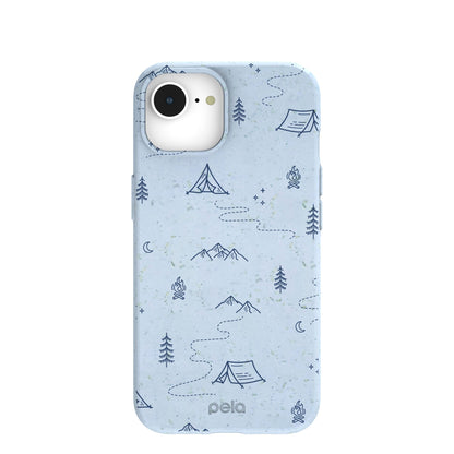 Powder Blue Camp Nights iPhone 16e/17e Case
