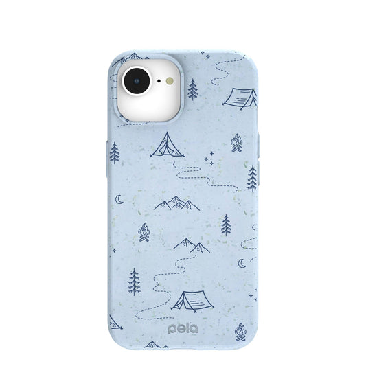 Powder Blue Camp Nights iPhone 16e/17e Case
