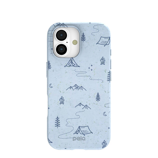 Powder Blue Camp Nights iPhone 17 Case