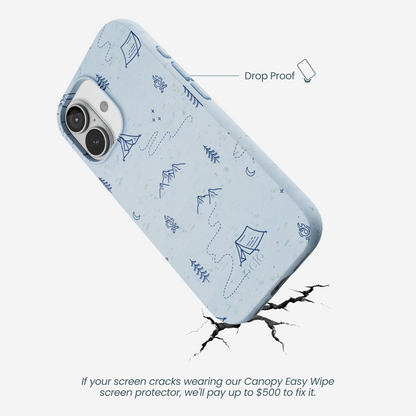 Powder Blue Camp Nights iPhone 17 Case