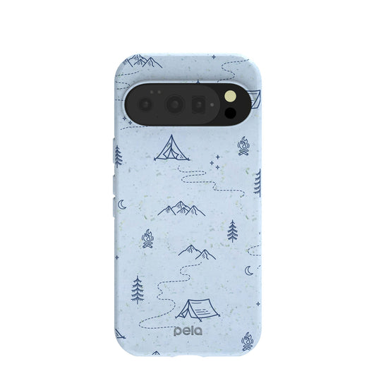 Powder Blue Camp Nights Google Pixel 10/10 Pro Case