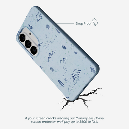 Powder Blue Camp Nights Samsung Galaxy S26 Case