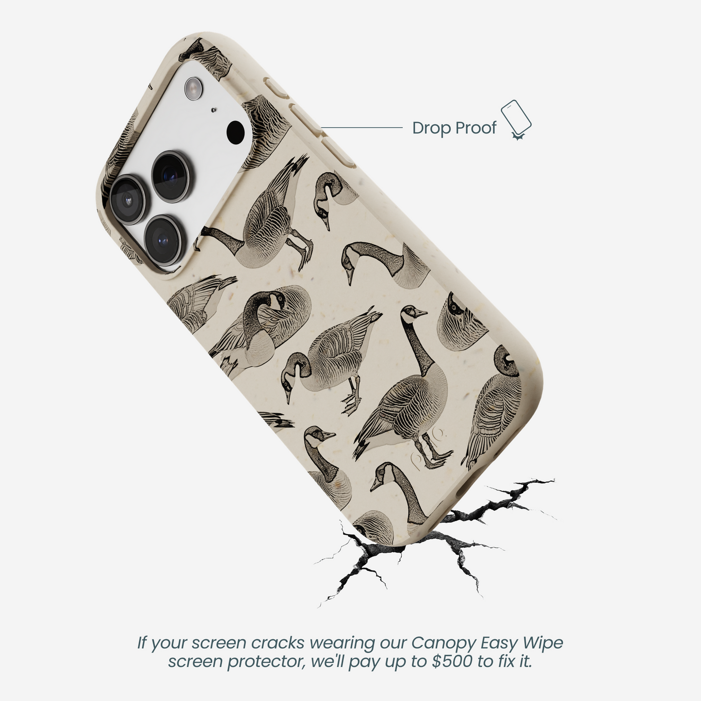 London Fog Canadian Geese iPhone 17 Pro Case