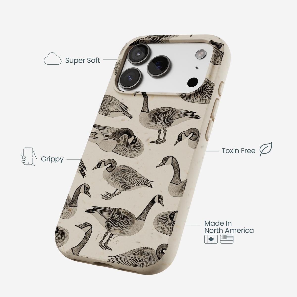 London Fog Canadian Geese iPhone 17 Pro Case