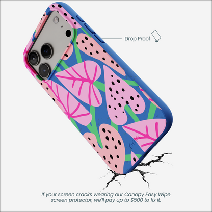 Electric Blue Candy Bloom iPhone 17 Pro Max Case