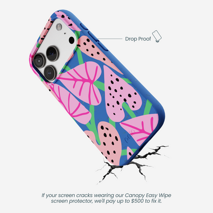 Electric Blue Candy Bloom iPhone 17 Pro Case