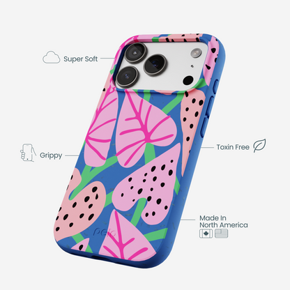 Electric Blue Candy Bloom iPhone 17 Pro Case