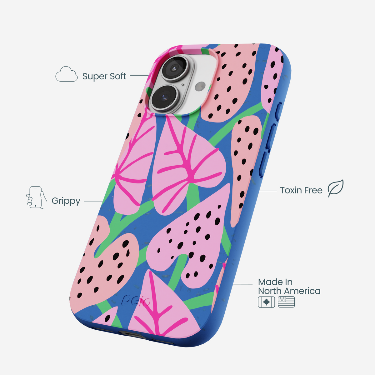 Electric Blue Candy Bloom iPhone 17 Case