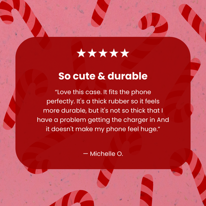 Bubblegum Pink Candy Cane Chaos iPhone 16e/17e Case