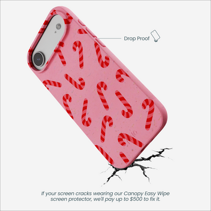 Bubblegum Pink Candy Cane Chaos iPhone Air Case