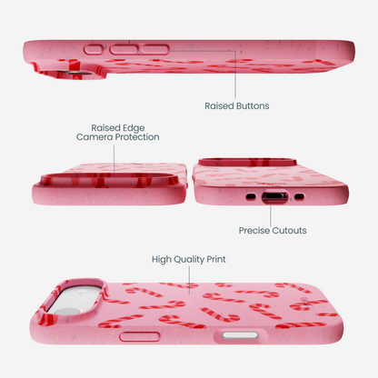 Bubblegum Pink Candy Cane Chaos iPhone Air Case