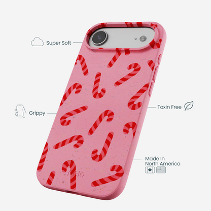 Bubblegum Pink Candy Cane Chaos iPhone Air Case