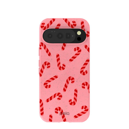 Bubblegum Pink Candy Cane Chaos Google Pixel 10/10 Pro Case