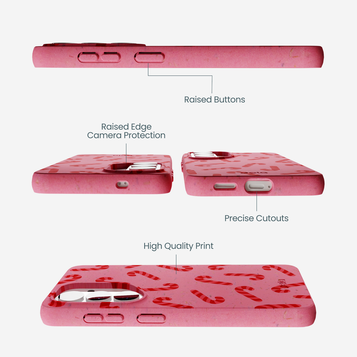 Bubblegum Pink Candy Cane Chaos Samsung Galaxy S26 Case