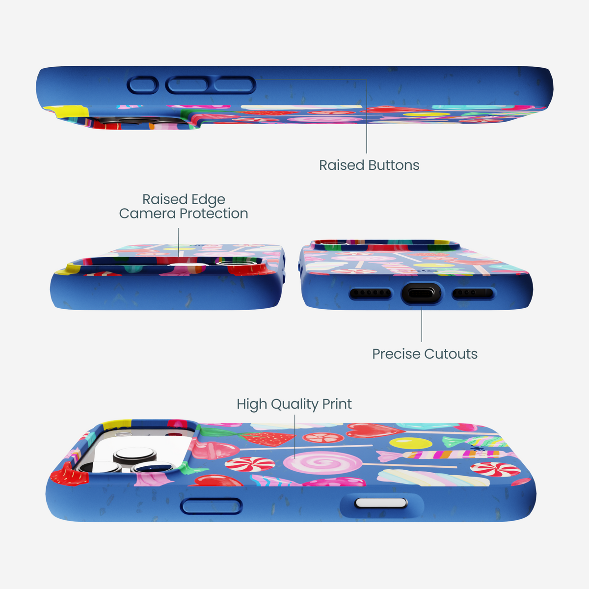 Electric Blue Candy Shop iPhone 17 Pro Max Case