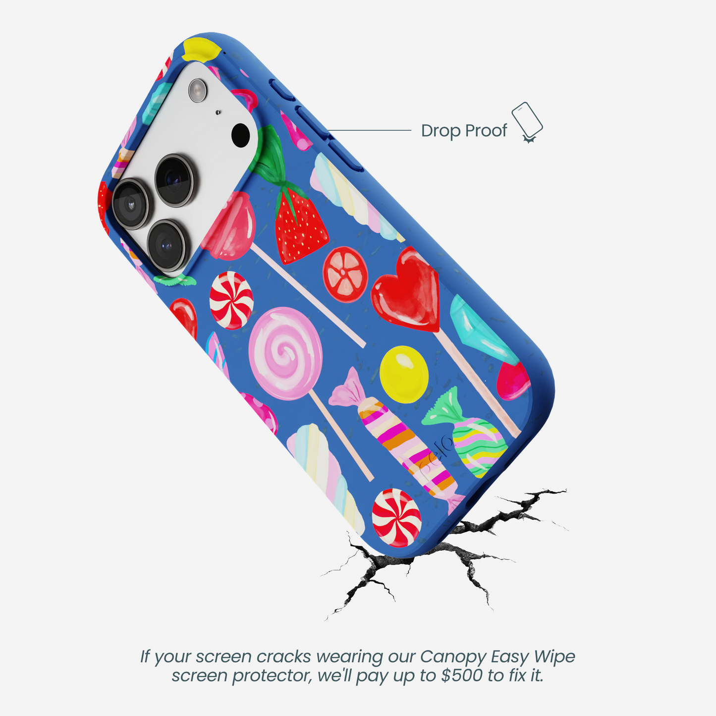 Electric Blue Candy Shop iPhone 17 Pro Case