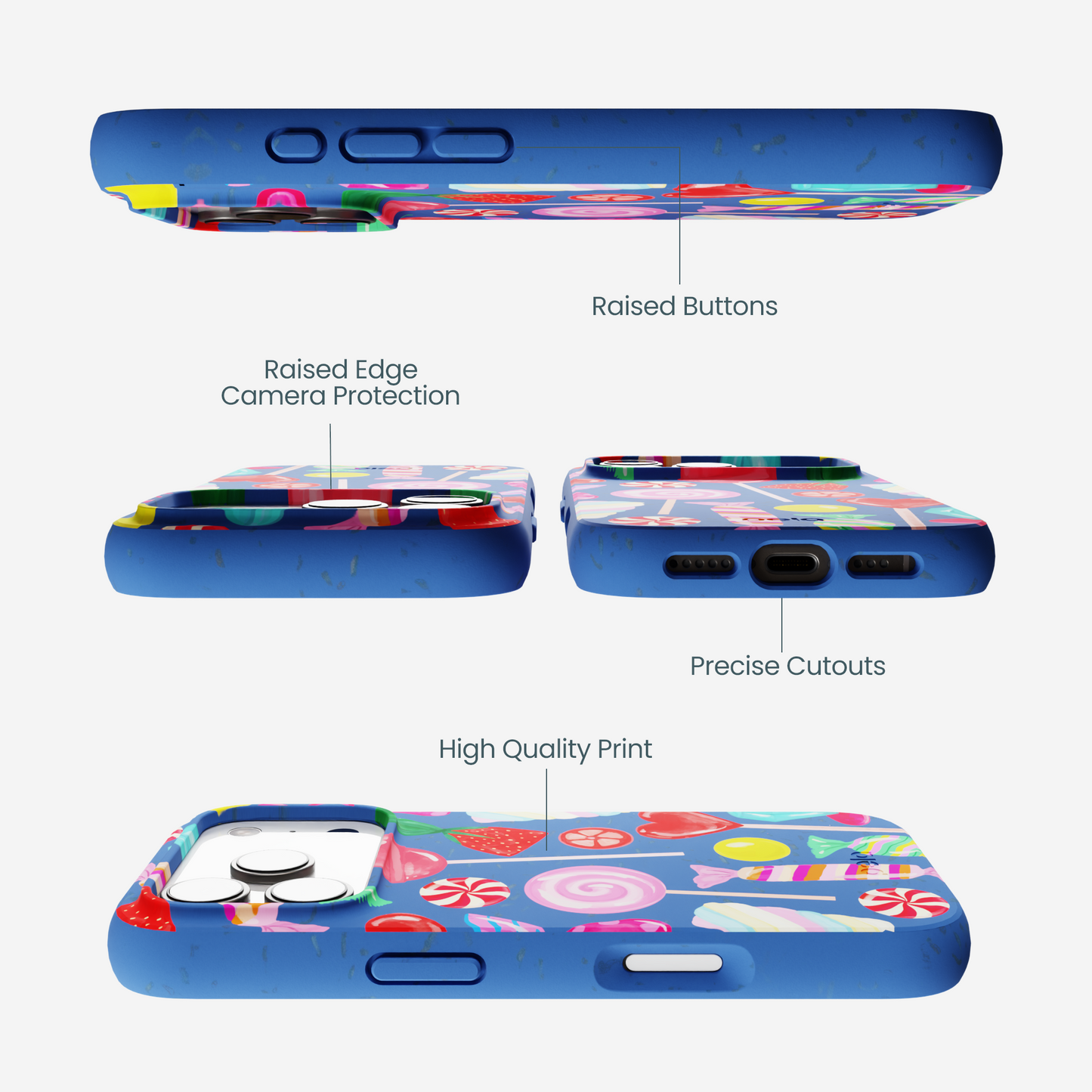 Electric Blue Candy Shop iPhone 17 Pro Case