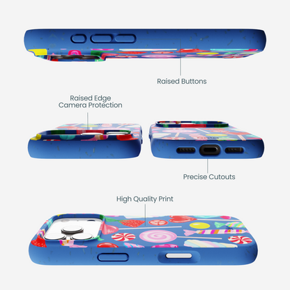 Electric Blue Candy Shop iPhone 17 Pro Case