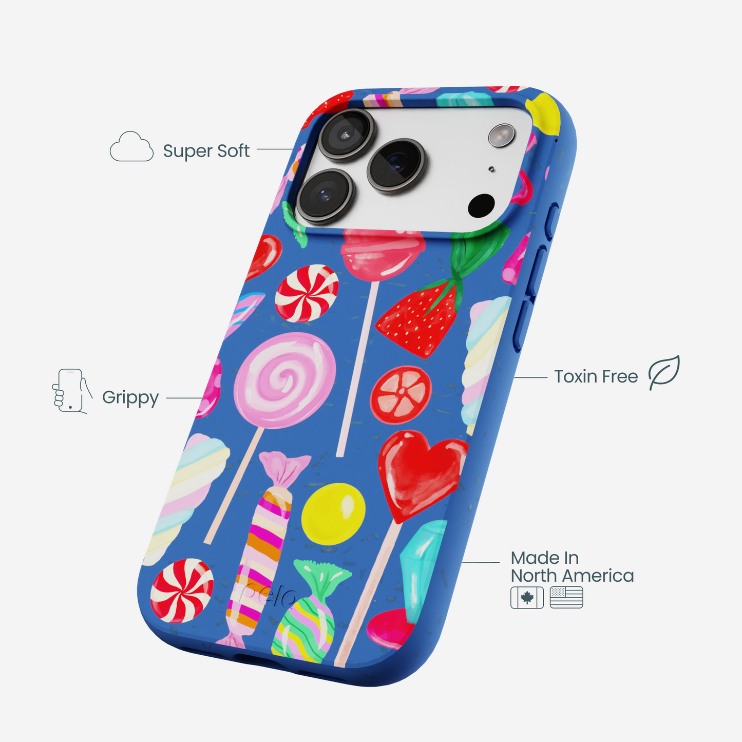 Electric Blue Candy Shop iPhone 17 Pro Case