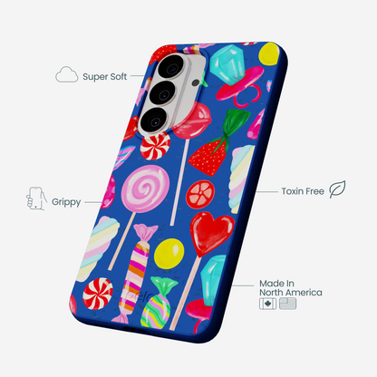 Electric Blue Candy Shop Samsung Galaxy S26 Case
