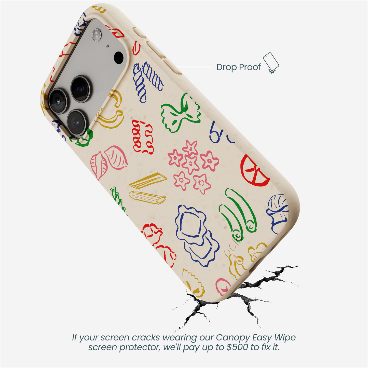 Seashell Carbs iPhone 17 Pro Max Case
