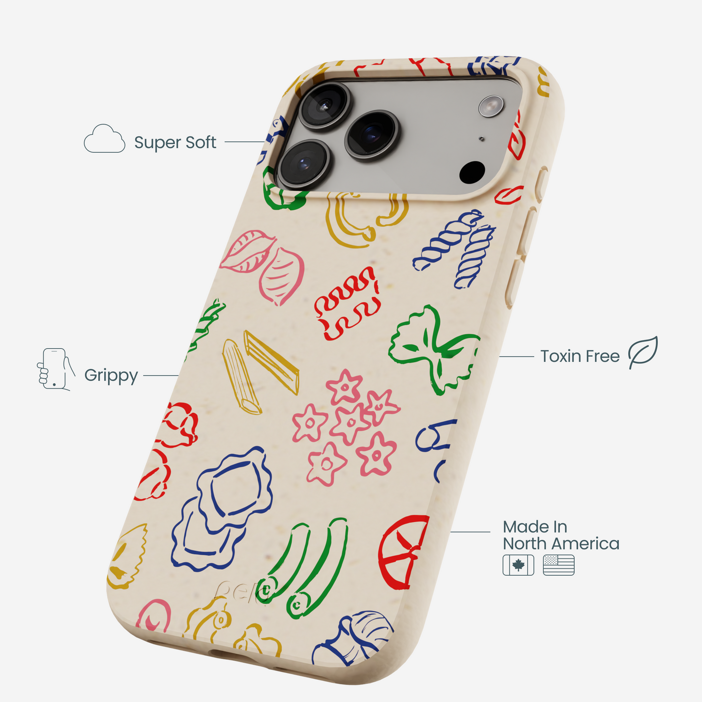 Seashell Carbs iPhone 17 Pro Max Case
