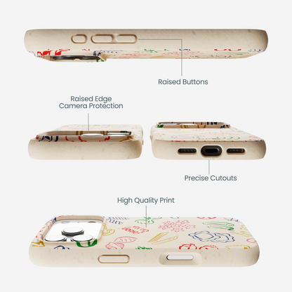 Seashell Carbs iPhone 17 Pro Case