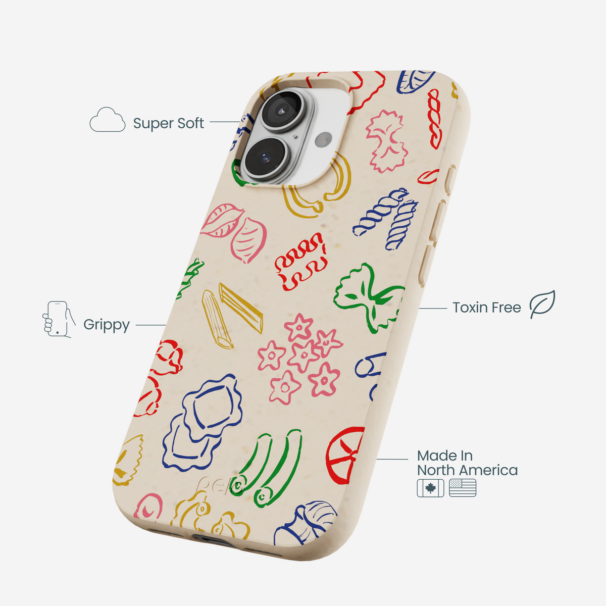 Seashell Carbs iPhone 17 Case